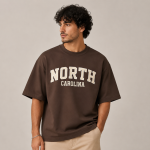 تیشرت باکسی مردانه آستین کوتاه طرح North Carolina